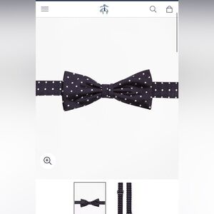 NWT - Brooks Brothers Boys Navy Bow Tie